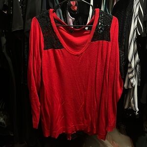Torrid Sweater w/ lace detail